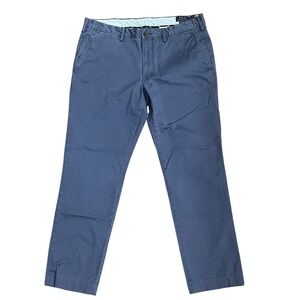 Polo Ralph Lauren Chino Pants Mens 36x34 Blue Slim Stretch Cotton Twill